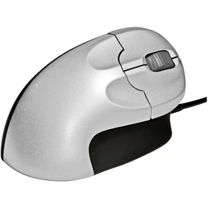 BakkerElkhuizen GripMouse ergonomická myš USB optická striebornočierná 3 null 1200 dpi extra veľké tlačidlá