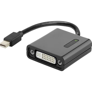 Renkforce RF-4476408 DisplayPort / DVI adaptér [1x mini DisplayPort zástrčka - 1x DVI zásuvka 24+5-pólová] čierna pozlát