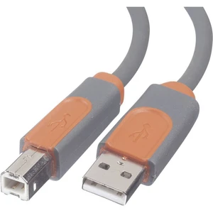 Belkin #####USB-Kabel USB 2.0 #####USB-A Stecker, #####USB-B Stecker 3.00 m sivá pozlátené kontakty, UL certifikácia