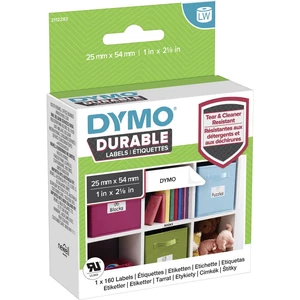 DYMO 2112283 etikety v roli 54 x 25 mm polypropylénová fólia biela 160 ks permanentné univerzálne etikety, adresná nálep