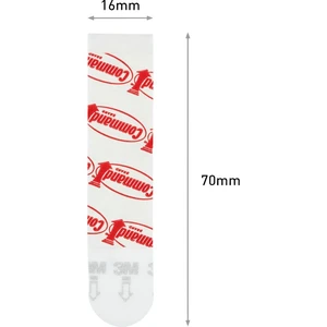 3M  Command ™ Strips M (d x š) 70 mm x 16 mm biela Množstvo: 10 ks