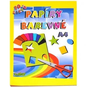 Wiky - Papíry barevné A4, 10 listů, 180g