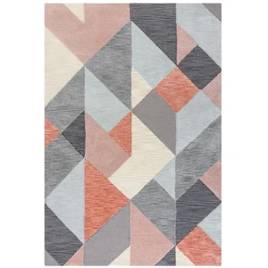 Kusový koberec Zest Icon Geometric Terracotta-120x170