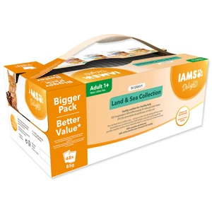 Kapsičky IAMS výběr z mořských a suchozemských mas v omáčce multipack 4080g