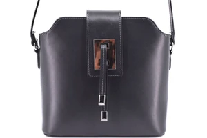 Dámská kožená kabelka crossbody Arteddy - tmavě šedá