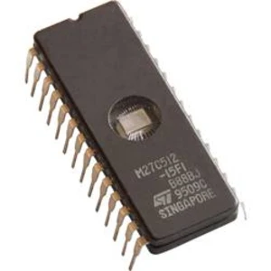 Paměťový IO STMicroelectronics M27C512-DIP28W CDIP-28 , 512 kBit, 64 K x 8