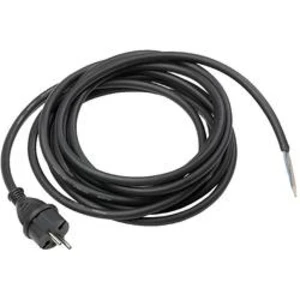 Síťový kabel AS Schwabe 70558, zástrčka/otevřený konec, 1,5 mm², 5 m, černá