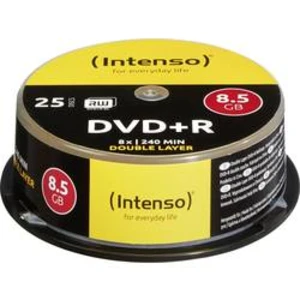 DVD+R DL 8.5 GB Intenso 4311144, 25 ks, vřeteno