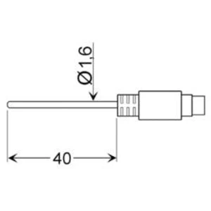 Snímač pro rychlé a přesné měření prostorové teploty, Greisinger GLF 401 Mini,