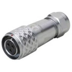 Kulatý konektor série DELMSF 1210 Deltron Connectors DELMSF1210/S5I, kulatý konektor DIN, Provedení konektoru: zásuvka, rovná IP67, mosaz, pochromovan