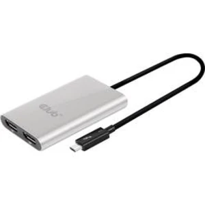 DisplayPort rozbočovač club3D CSV-1577 CSV-1577, 1 + 2 porty, černá