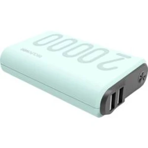 Powerbanka RealPower PB-20000PD+, lithiová 20000 mAh, zelená