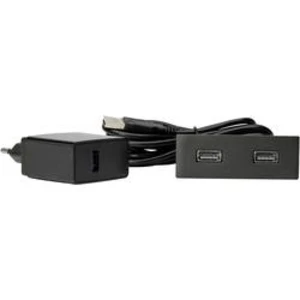 Vestavná zásuvka Kopp 939752012 s USB, IP20, černá