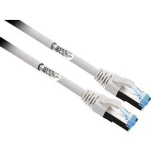 Síťový kabel RJ45 Renkforce RF-4724936, CAT 6A, S/FTP, 10.00 m, šedá