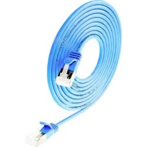 Síťový kabel RJ45 Wirewin 9120042365408, CAT 6A, S/STP, 3.00 m, modrá