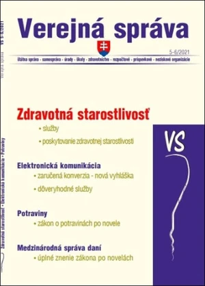 VS 5-6/2021 – Zdravotná starostlivosť, Potraviny, Elektronizácia