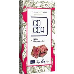 COCOA Biela malinová tyčinka 45g nové