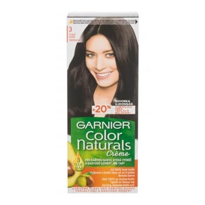 Garnier Color Naturals Créme 40 ml farba na vlasy pre ženy 3 Natural Dark Brown na všetky typy vlasov; na farbené vlasy