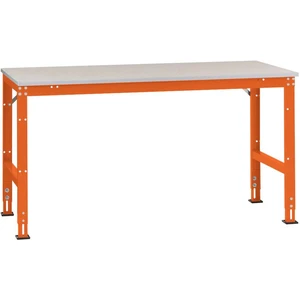 Manuflex AU6134.2001 Výsuvný pracovný stôl UNIVERSAL Standard s plechovou doskou, ŠxHxV = 2000 x 1200 x 760-870 mm  Farb