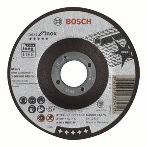 Bosch Accessories 2608603495 2608603495 rezný kotúč lomený  115 mm 22.23 mm 1 ks