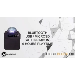 N-Gear Disco Block 410 Portable Bluetooth Disco / Karaoke Speaker vybavenie na karaoke