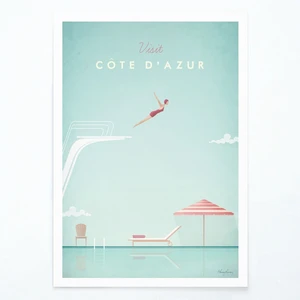 Plagát Travelposter Côte d'Azur, A2