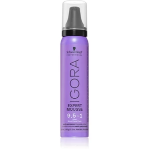 Schwarzkopf Professional IGORA Expert Mousse farbiaca pena na vlasy odtieň 9,5-1 Pearl 100 ml