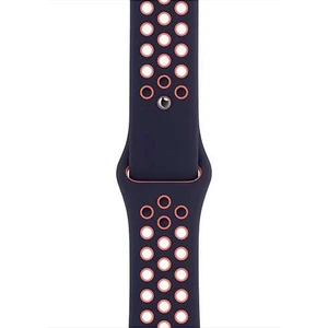 Apple Watch 44mm Blue Black/Bright Mango Nike Sport Band - Regular