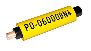 Partex PO-03000BN9, bílá, 250m, 2-2,5mm, popisovací PVC bužírka s tvarovou pamětí, PO oválná