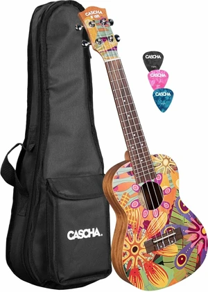 Cascha HH 2607 Art Series Flowers Konzert-Ukulele