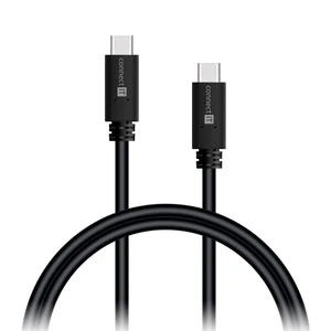 Kábel Connect IT Wirez USB-C/USB-C, 0,5m (CCA-7005-BK) čierny Kabel USB-C (Type-C)  USB-C (Type-C) s podporou proudového toku 3 A pro rychlé nabíjení 