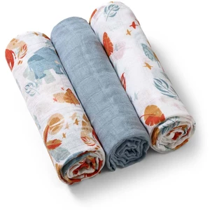 BabyOno Take Care Muslin Diapers látkové pleny Blue 3 ks