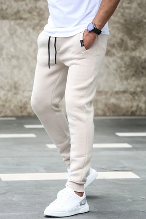 Madmext Beige Basic Tracksuit 4210