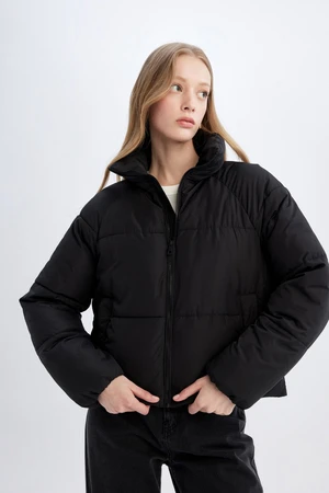 DEFACTO Waterproof Regular Fit Hooded Coat