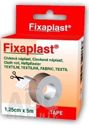 FIXAPLAST Cievková náplasť 1,25 cm x 5 m textilná