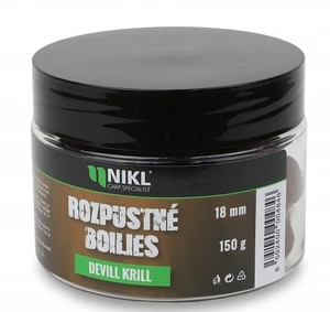 Nikl rozpustné boilies devill krill 150 g - 24 mm