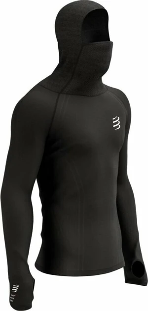 Compressport 3D Thermo UltraLight Racing Hoodie Black L Camiseta para correr de manga larga