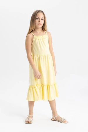 DEFACTO Girls' Strap Dress