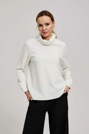 Sweatshirt with a wide turtleneck