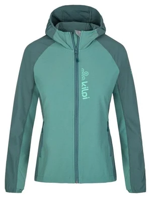 Women's softshell running jacket Kilpi BALANS-W dark green