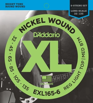 D'Addario EXL165-6 Struny pre 6-strunovú basgitaru