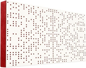 Mega Acoustic FiberPRO120 Binary Diffuser White/Red Chłonny panel z drewna