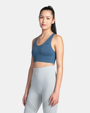 Women's seamless sports bra Kilpi WINIE-W Dark blue