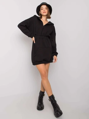 Women's black dress with hood