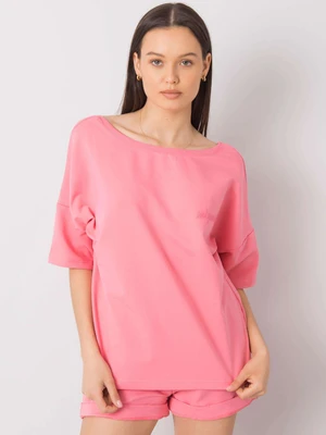 Women's pink cotton set