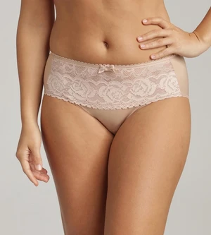 PLAYTEX FLOWER ELEGANCE MIDI BRIEF - Dámske čipkované nohavičky - telová