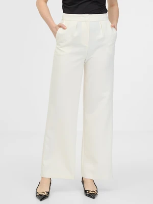 Orsay Cream women's wide trousers - Women's