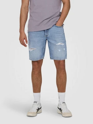 Light blue men's denim shorts ONLY & SONS Edge