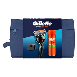 GILLETTE Proglide strojek + Sensitive gel 200ml + stojan na strojek Dárkové balení pro muže