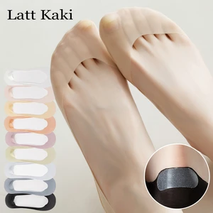 5 Pairs/ Lot Woman Socks New Summer Ultrathin Solid Color Invisible No Show Socks Set Breathable Anti-slip Socks Slippers Casual